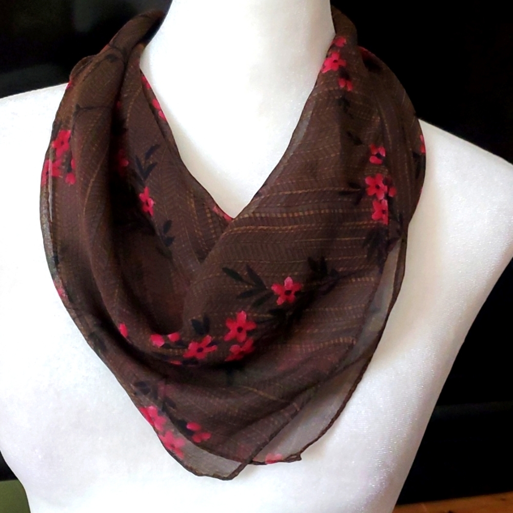 Kenneth Cole 100% silk scarf